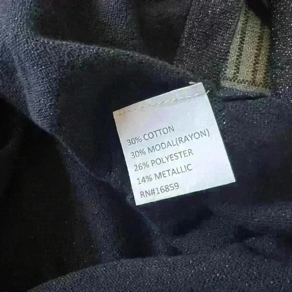 J. McLaughlin Metallic Shimmer Tunic Top - Picture 6 of 6